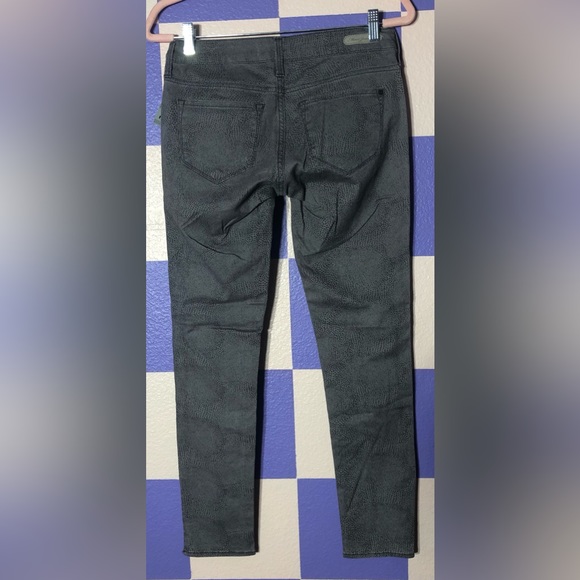 NWT Mavi Gray Animal Print Jeans with Ankle Zippers - Size 27 / 4 - Picture 2 of 4